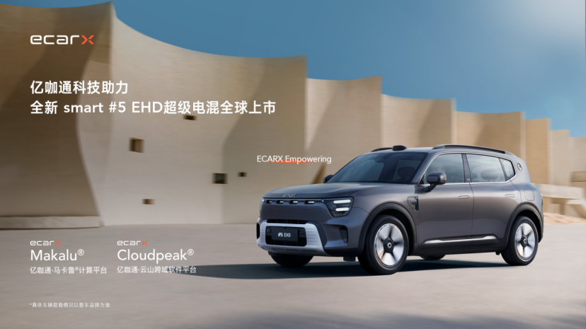 ECARX助力全新 smart #5 EHD超级电混全球上市